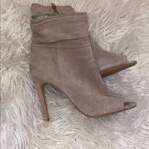 Vince Camuto open toe bootie heels